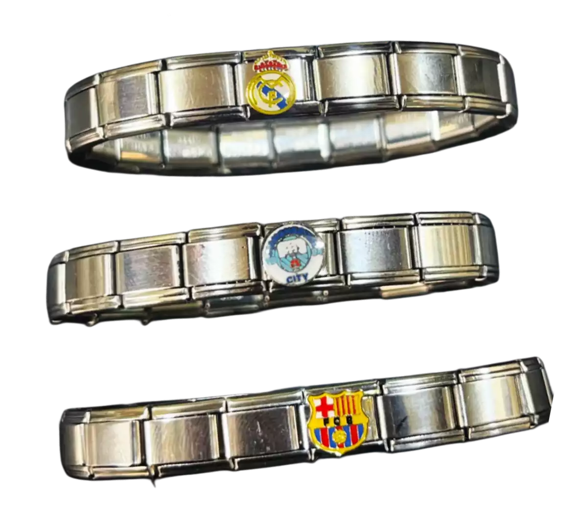 دستبند استیل ضدزنگ وارداتی فوتبال کد11