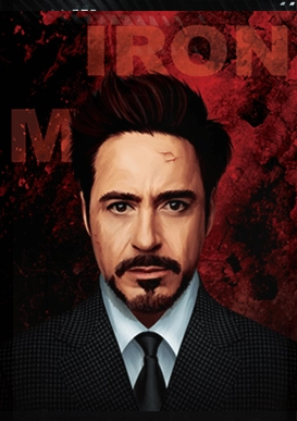 قاب 3بعدی وارداتی طرح Iron Man کد1 