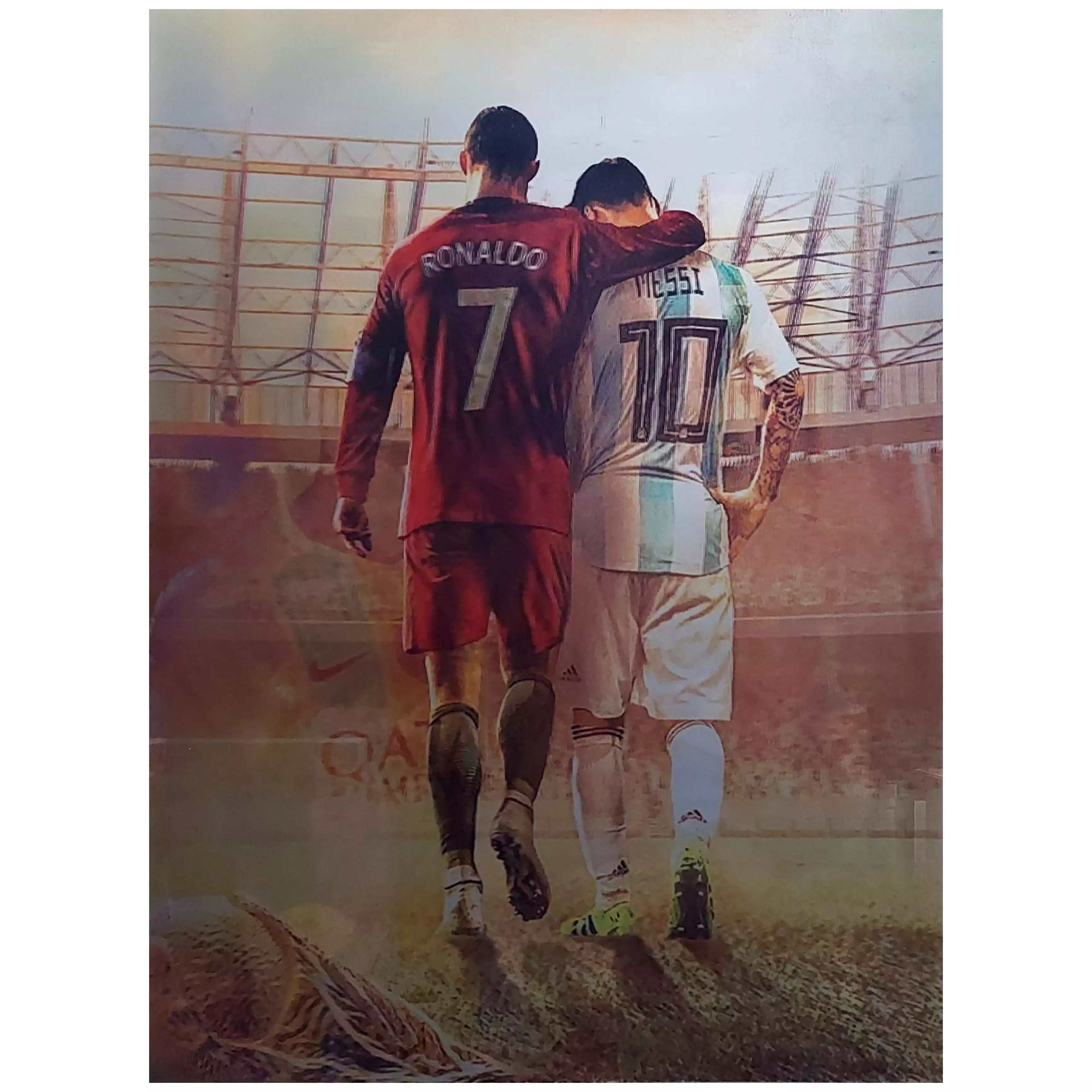 قاب 3 بعدی وارداتی طرح رونالدو و مسی کد3