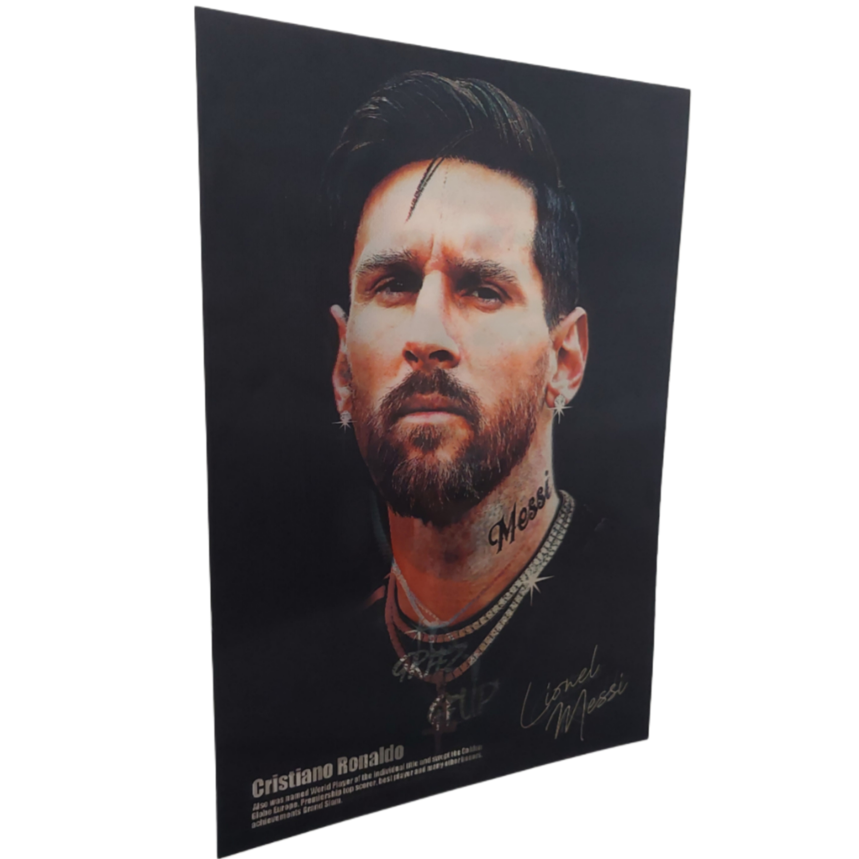 قاب 3بعدی وارداتی طرح رونالدو و مسی و نیمار کد3