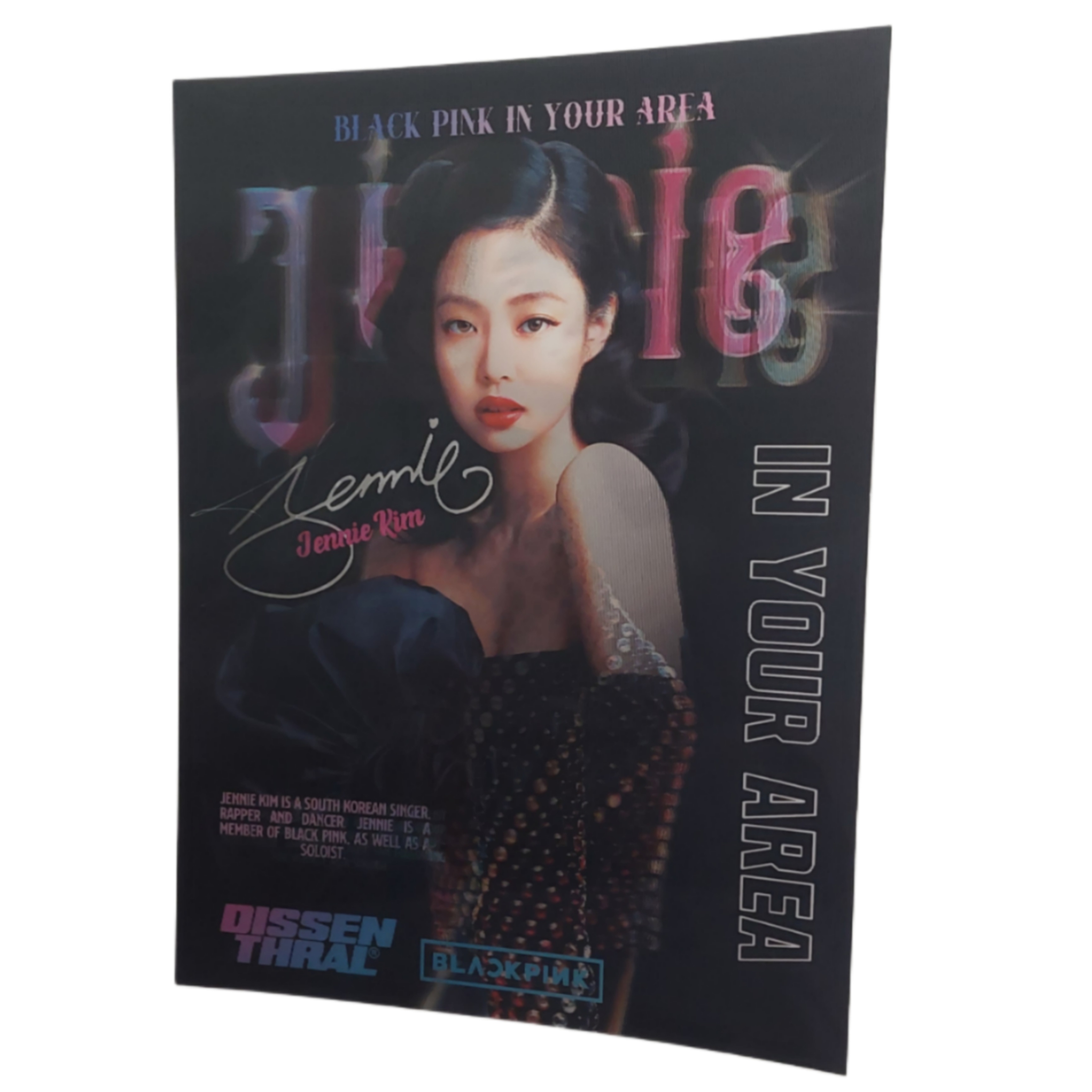 قاب 3بعدی وارداتی طرح Black pink کد1